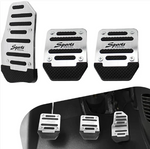 Load image into Gallery viewer, Lot de 3 Couvre-Pédales de Voiture Antidérapants en Alliage d'Aluminium
